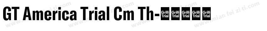 GT America Trial Cm Th字体转换